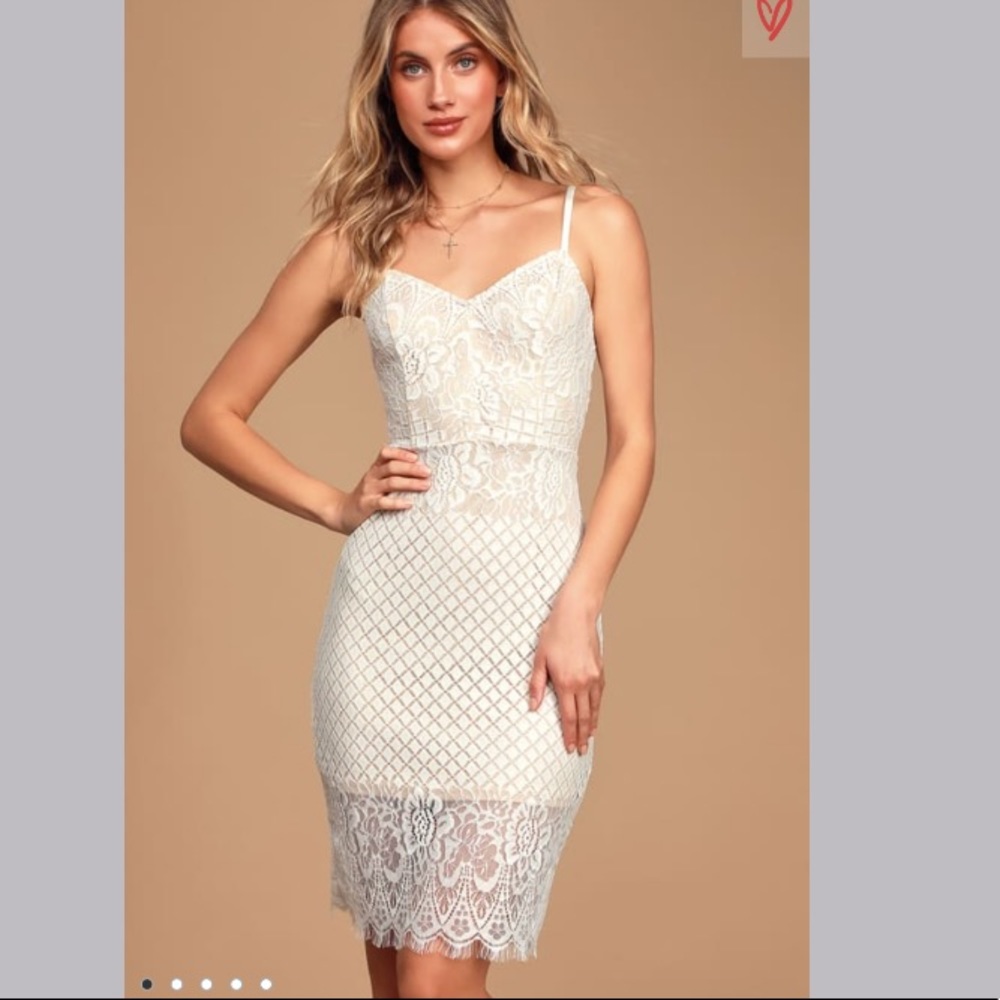 White lace dress